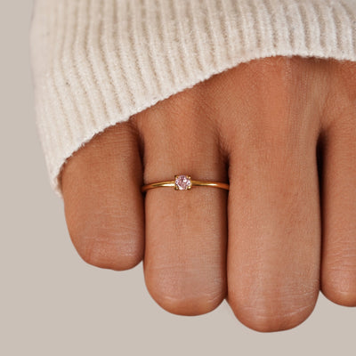 Geboortesteen Ring | 14k Goud