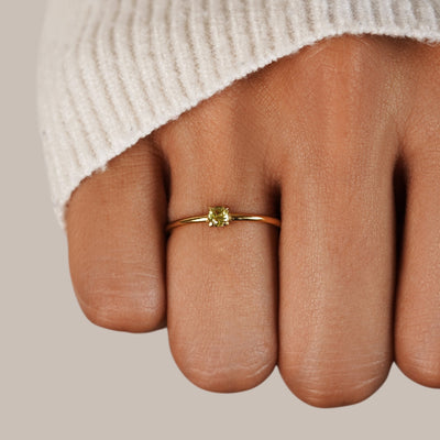 Geboortesteen Ring | 14k Goud