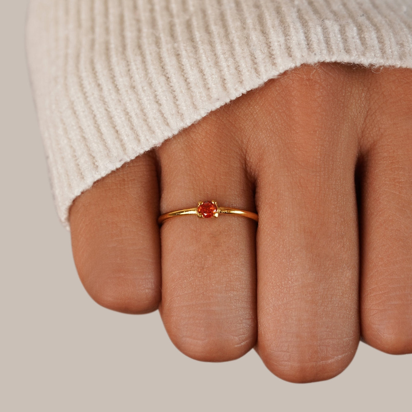 Geboortesteen Ring | 14k Goud