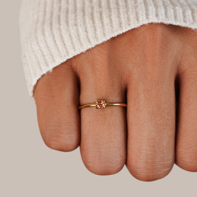 Geboortesteen Ring | 14k Goud