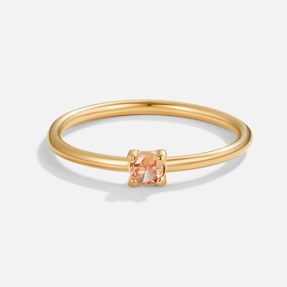 Geboortesteen Ring | 14k Goud
