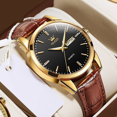 van Wennink© - Luxe Business Leren Horloge