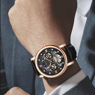 van Wennink© - Luxe leren horloge voor zakelijke doeleinden