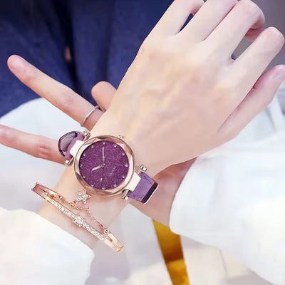 Chic Strass Moderne Horloge