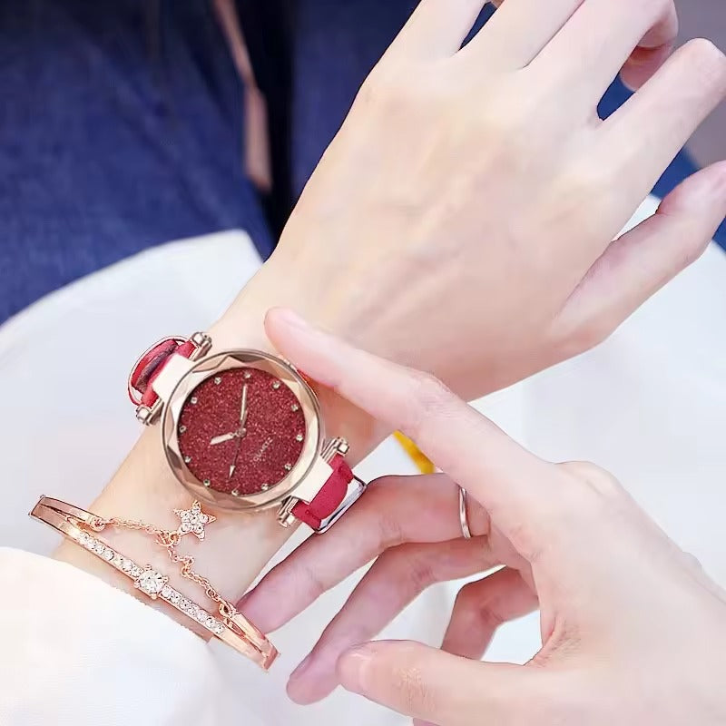 Chic Strass Moderne Horloge