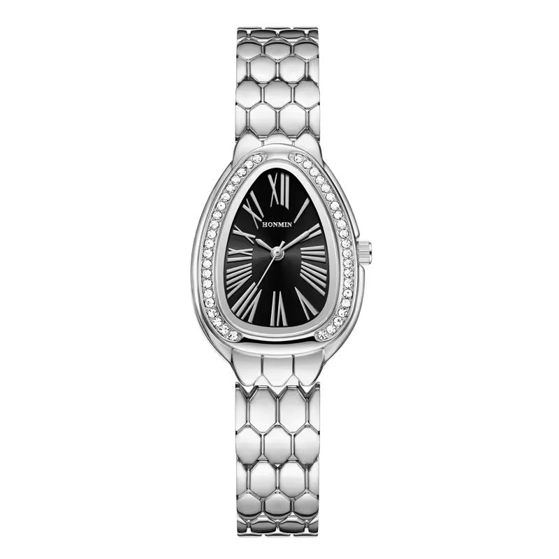 Modieuze Serpentine Kwarts Horloge