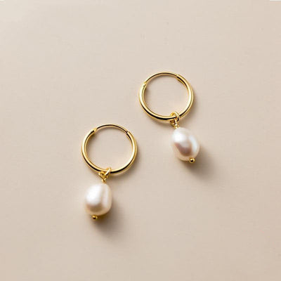 Bella oorbellen met zoetwaterparels | 18k goud