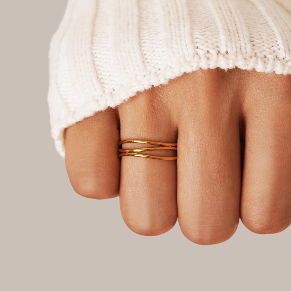 Infinity Loop Oneindigheidsring | 18k Goud