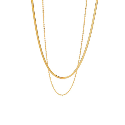 Hailey Flerlags Halsketting | 18k Goud