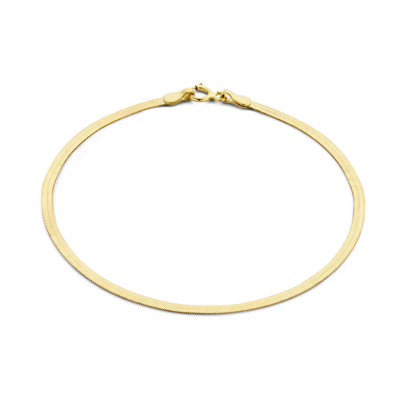 Zon Serpent Armband | 14k Goud