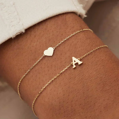 Vita Signa Initialen Armband | 14k Goud