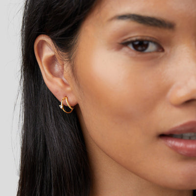 Krystaloorbellen Artie | 18k Goud