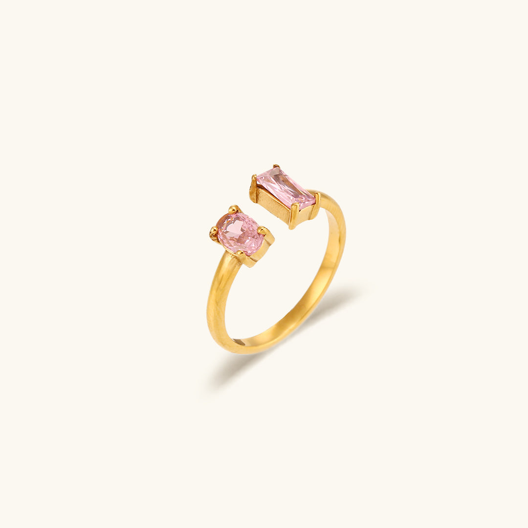 Fedilia Edelsteen Ring | 18k Goud