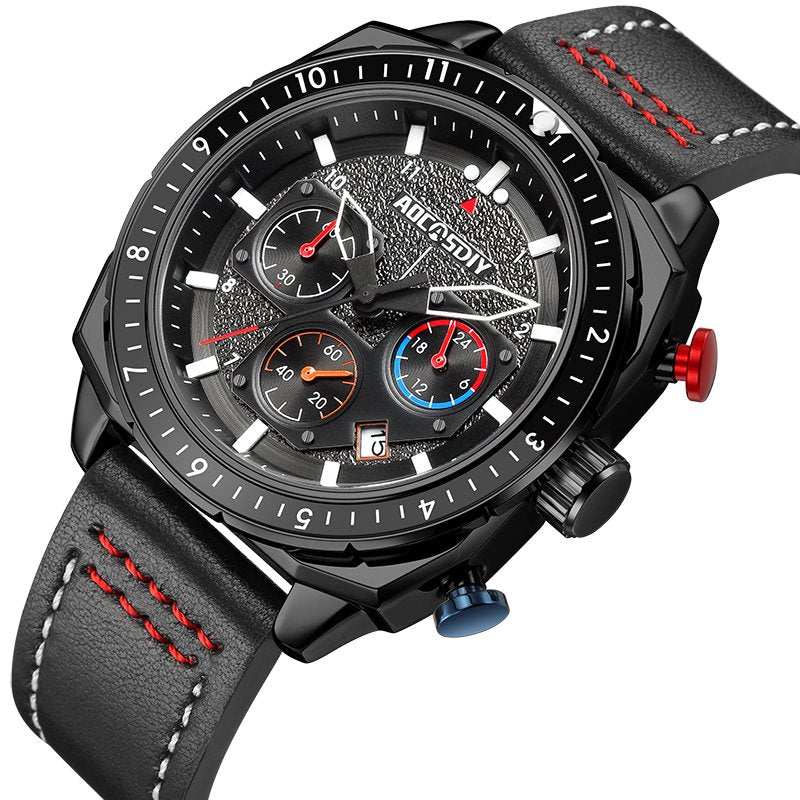 Luxe Chronograaf Sport Quartz Horloge